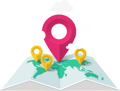 geo targeting location on the map